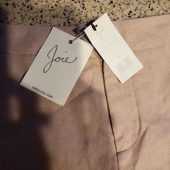 Joie NWT SZ 8 100% linen shorts - Picture 2 of 4